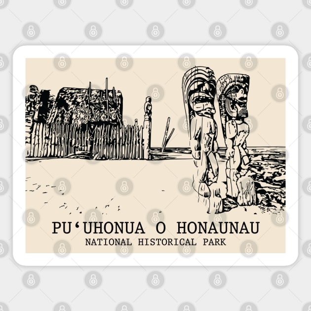 Pu‘uhonua o Hōnaunau National Historical Park Magnet by Lakeric